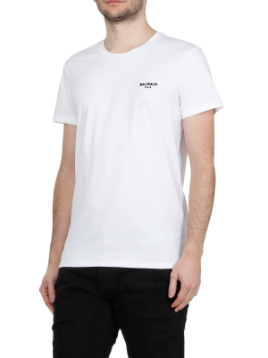 Balmain Mini Flocked Logo T-shirt