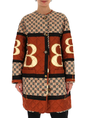 Burberry Monogram Motif Quilted Coat