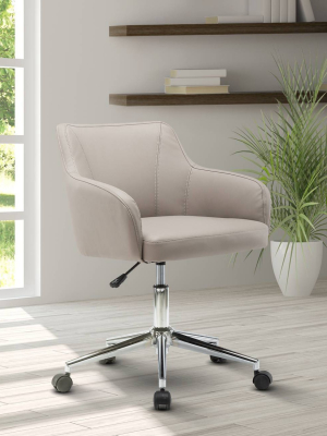 Comfy And Classy Home Office Chair- Beige- Techni Mobili