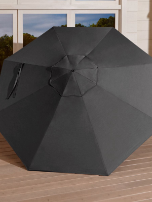 9' Round Sunbrella ® Charcoal Umbrella Canopy