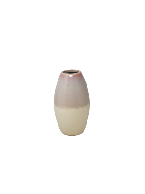 Two-tone Beige 10" Vase