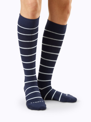 Knee-high Compression Socks – 4-pack Stripes