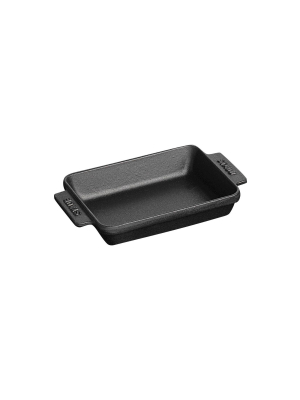 Staub Cast Iron 5.75-inch X 4.5-inch Mini Rectangular Baker - Matte Black