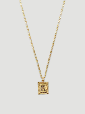 The Framed Initial Necklace