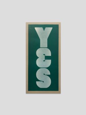 Yes Typeface Print