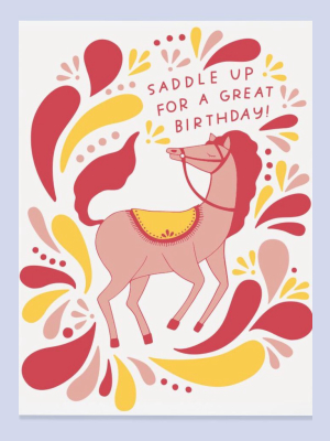 Saddle Up Bday Card