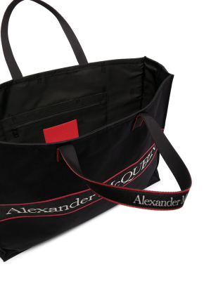 Alexander Mcqueen East West Selvedge Tote Bag