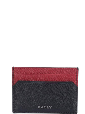 Bally Logo Print Two-tone Cardholder