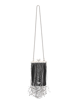 Prada Beaded Fringe Clutch Bag