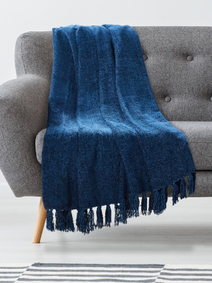 Americanflat Chenille Throw Blanket Polyester Breathable And Fade Resistant