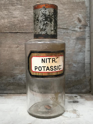 19th Century Apothecary Jar - Nitr: Potassic: