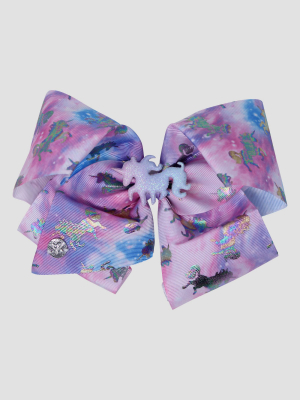 Girls' Jojo Siwa Rainbow Unicorn Bow Hair Clip