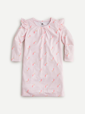 Girls' Long-sleeve Nightgown In Unicorn Dreams