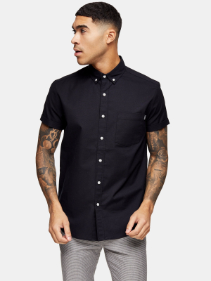 Black Regular Oxford Shirt