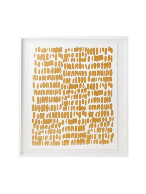 Gold Foil Spotted Print