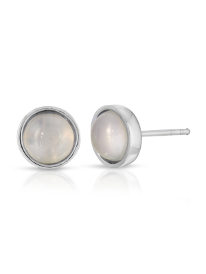 Round Chalcedony Earrings