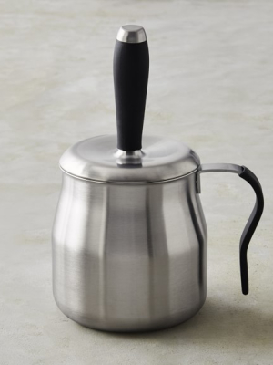 Stainless-steel Basting Pot With Silicone Brush And Handle