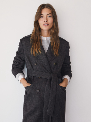 Double-breasted Wool Coat