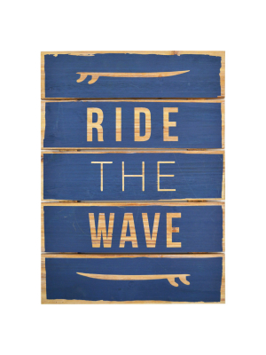 16"x22" Ride The Wave Wall Art - Pillowfort™