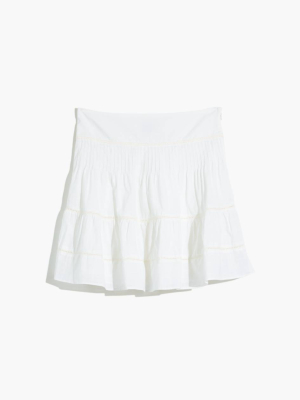 Pintuck Mini Skirt
