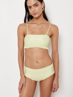 Capri Top - Lime Wildflower - Eco