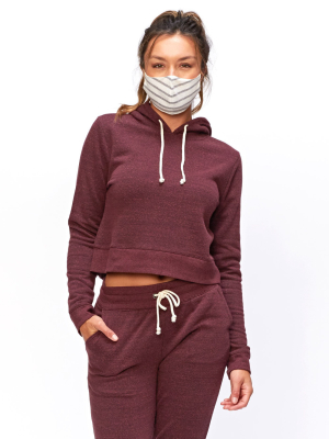 Triblend Crop Hoodie