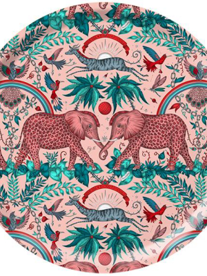 Zambezi Round Tray In Pink By Jamida