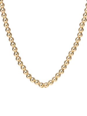 14k Gold Bead Necklace