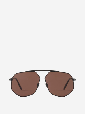 Alexander Mcqueen Eyewear Aviator Sunglasses