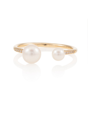 Pearl Open Hook Ring