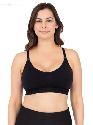 Sublime® Nursing Sports Bra | Black