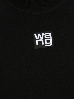 T By Alexander Wang Logo Turtleneck Knit Vest