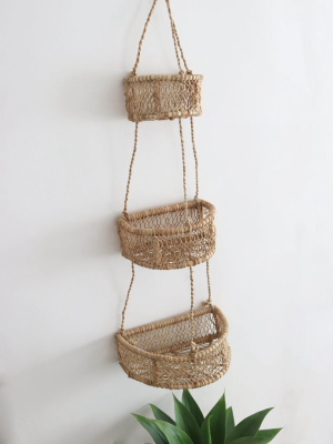 Media Luna Hanging Basket Trio