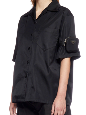 Prada Strapped Pouch Short-sleeve Shirt