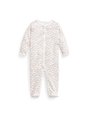 Floral Jersey Footed Coverall