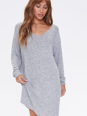 Marled Shift Mini Dress