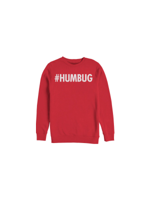 Women's Lost Gods Christmas Hashtag Humbug Sweatshirt