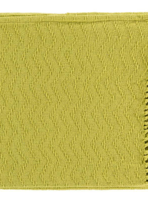 Thelma Throw Blankets In Lime Color