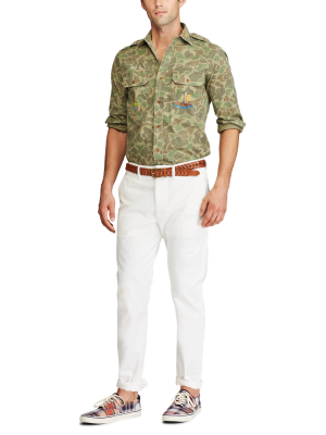 Relaxed Fit Repaired Chino