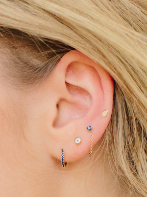 14k Itty Bitty Tear Stud