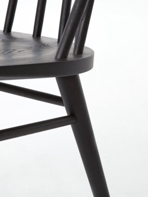 Windsor Chair In Black Oak