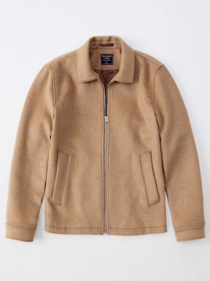 Wool-blend Trucker Jacket