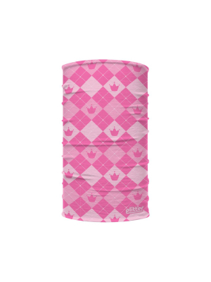 Pink Crowns Kids Neck Gaiter