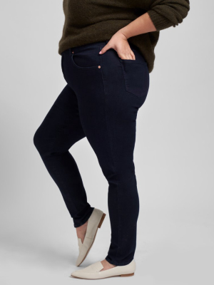 Seine Mid Rise Skinny Jeans 27 Inch - Dark Indigo