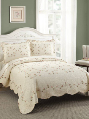 Modern Heirloom Felisa Quilt Set Beige