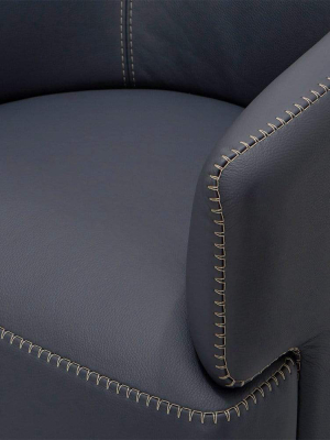 Nicasio Leather Swivel Chair