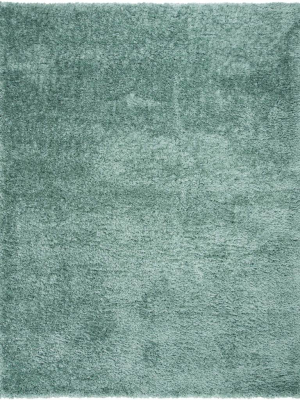 Flokati Shag Blue Area Rug