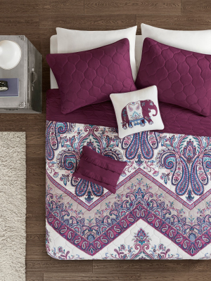 Allura Printed Coverlet Set