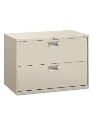 Hon 600 Series Two-drawer Lateral File 42w X 18d Light Gray 692lq