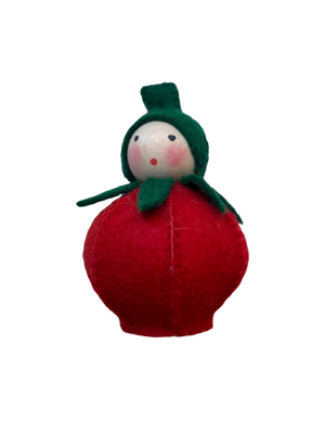 Tomato Peg Doll · White